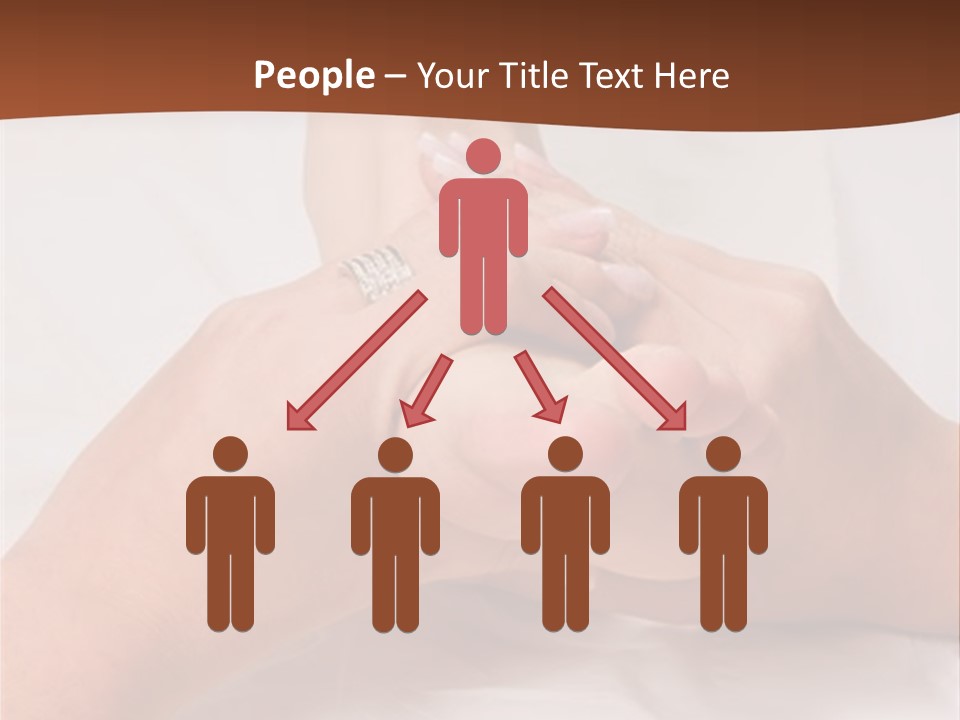 Female Hands Giving A Healthy Foot Massage PowerPoint Template