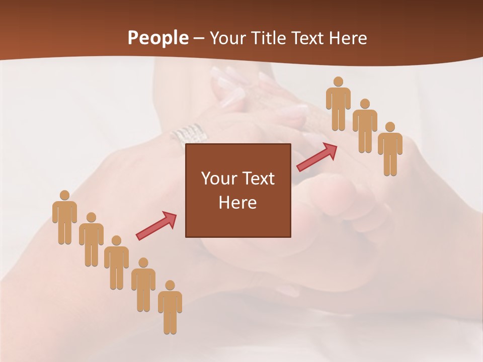 Female Hands Giving A Healthy Foot Massage PowerPoint Template