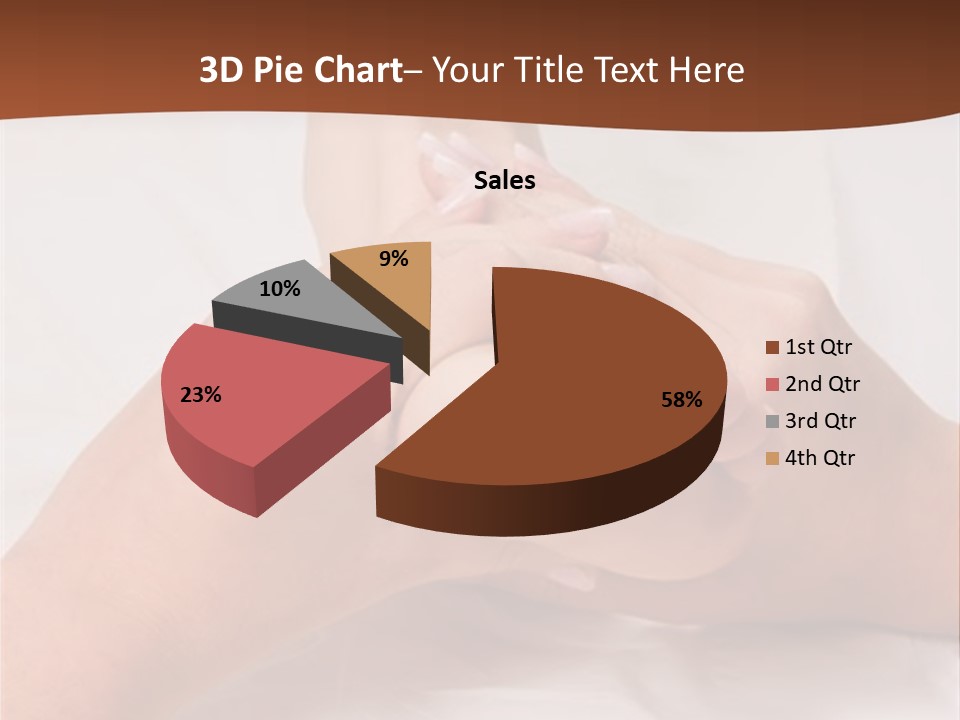 Female Hands Giving A Healthy Foot Massage PowerPoint Template