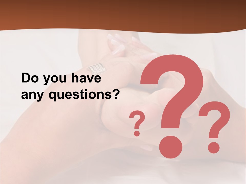 Female Hands Giving A Healthy Foot Massage PowerPoint Template