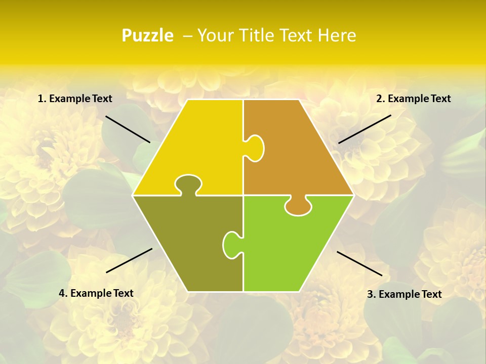 Yellow Flower Background PowerPoint Template