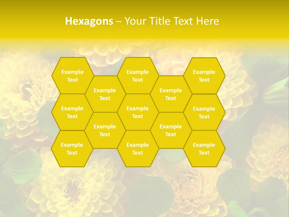 Yellow Flower Background PowerPoint Template