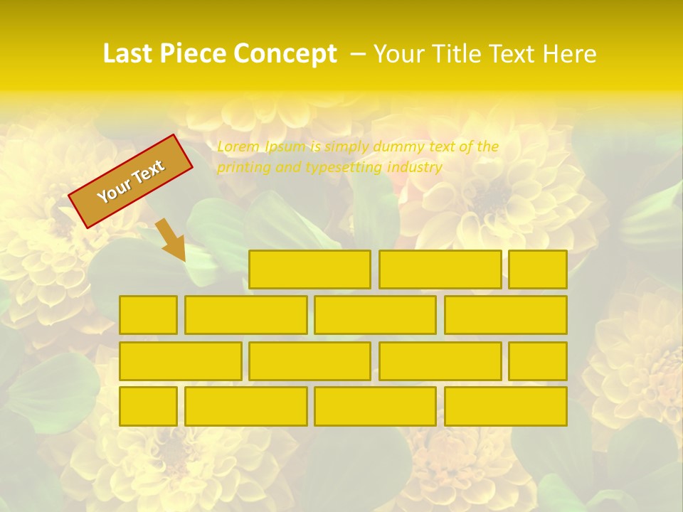 Yellow Flower Background PowerPoint Template