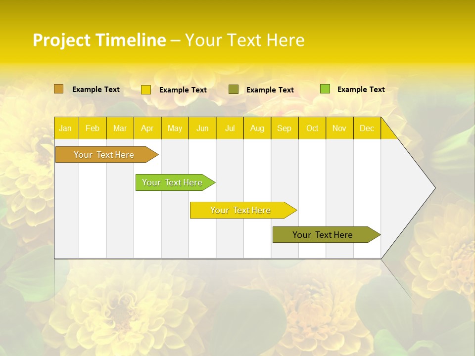 Yellow Flower Background PowerPoint Template