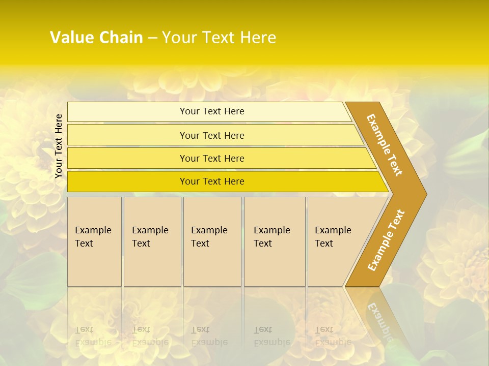 Yellow Flower Background PowerPoint Template