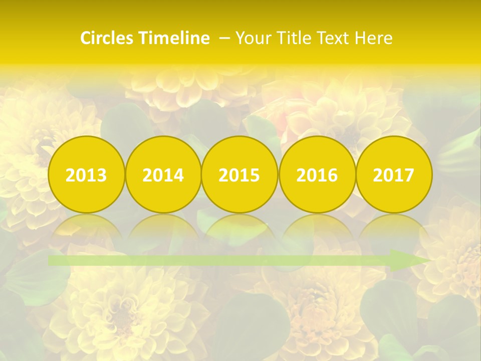 Yellow Flower Background PowerPoint Template