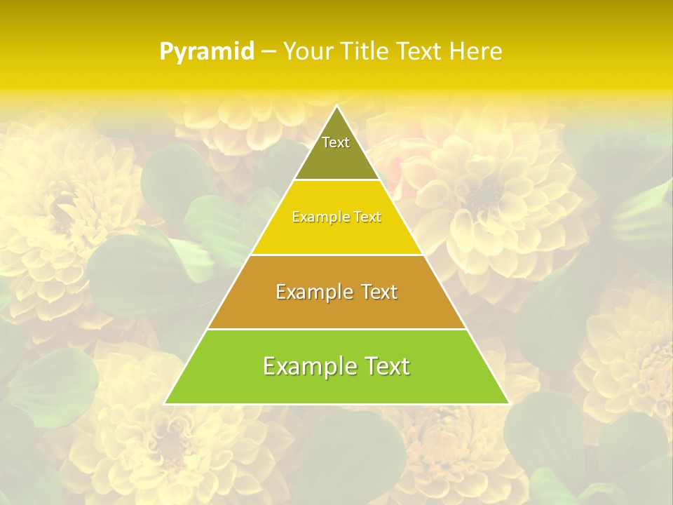 Yellow Flower Background PowerPoint Template