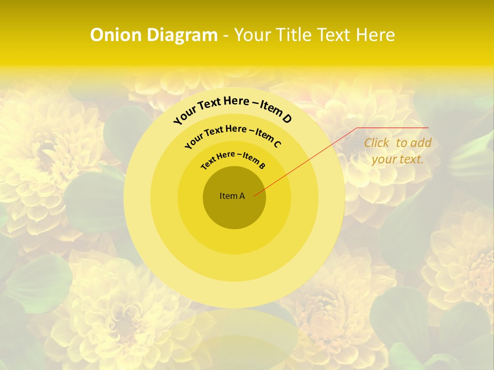 Yellow Flower Background PowerPoint Template