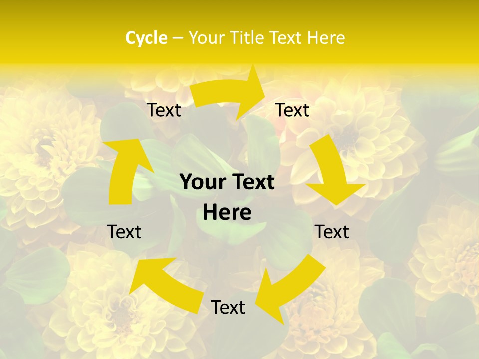 Yellow Flower Background PowerPoint Template