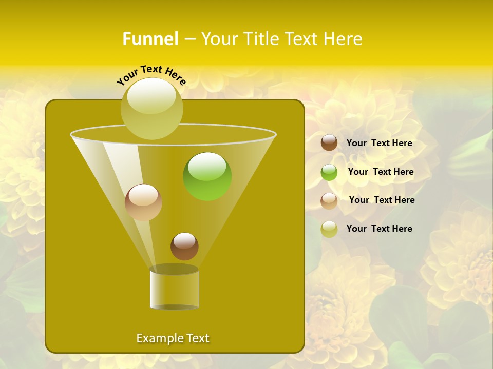 Yellow Flower Background PowerPoint Template