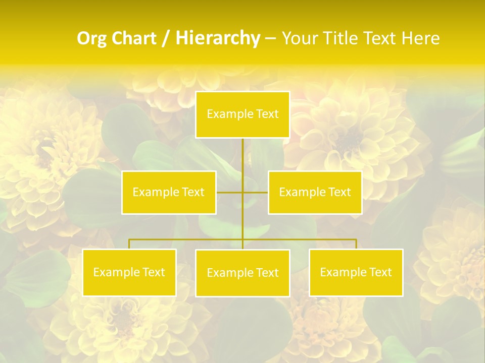 Yellow Flower Background PowerPoint Template