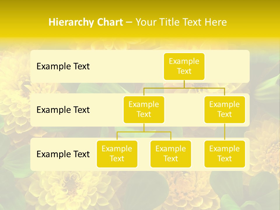 Yellow Flower Background PowerPoint Template