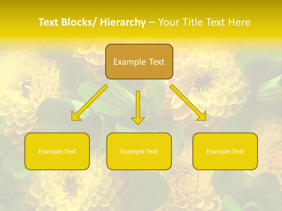 Yellow Flower Background PowerPoint Template