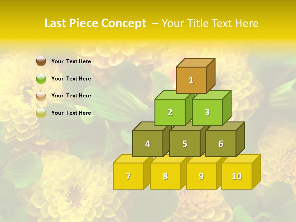 Yellow Flower Background PowerPoint Template