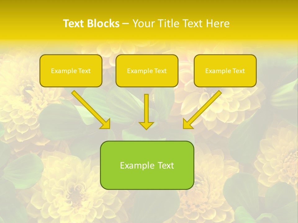 Yellow Flower Background PowerPoint Template