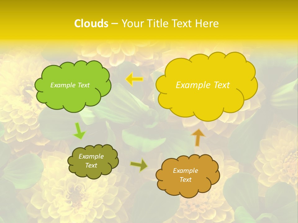 Yellow Flower Background PowerPoint Template