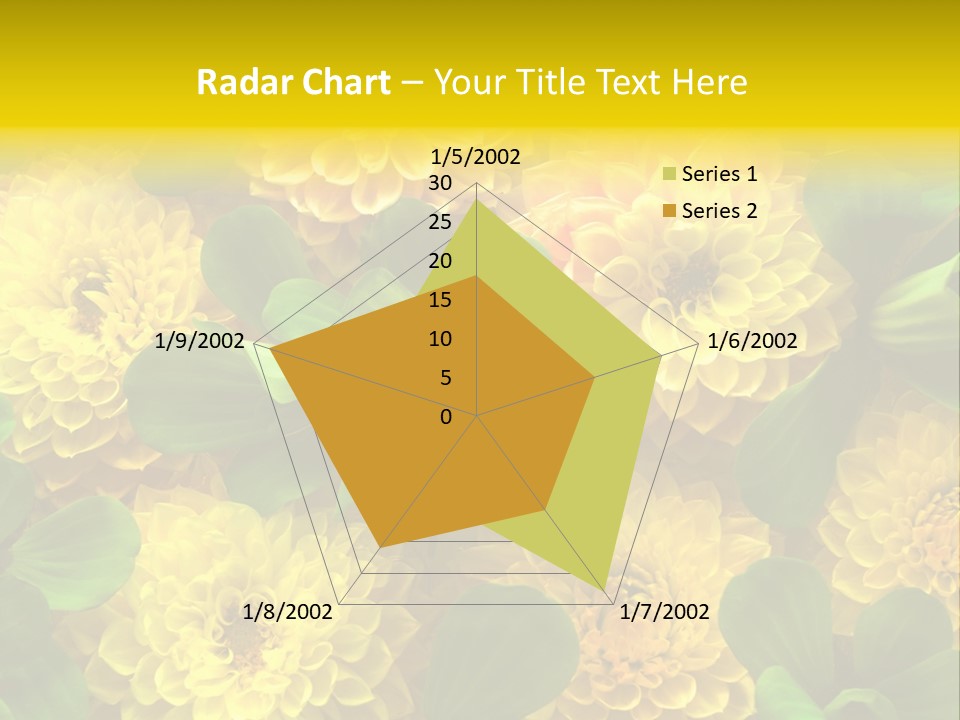 Yellow Flower Background PowerPoint Template