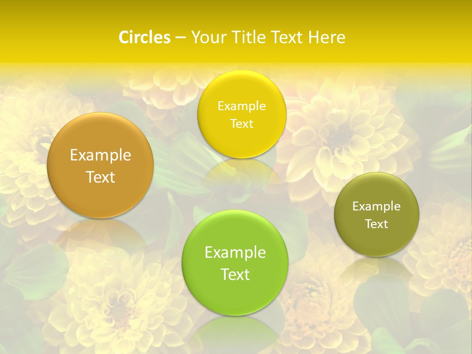 Yellow Flower Background PowerPoint Template