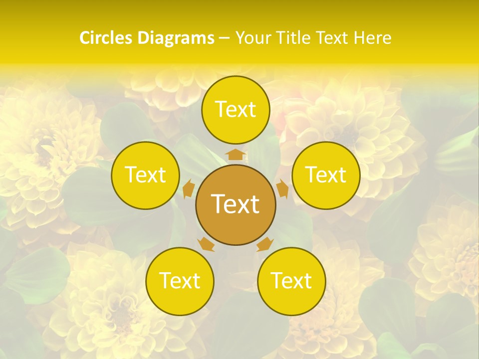 Yellow Flower Background PowerPoint Template