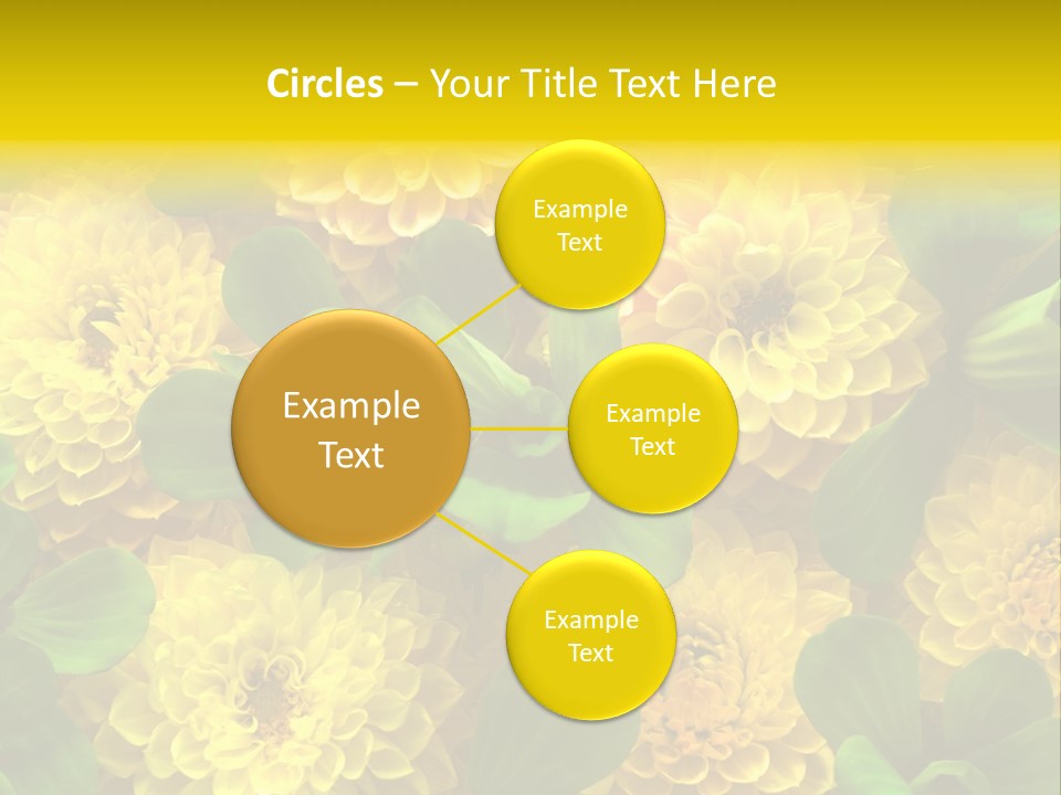 Yellow Flower Background PowerPoint Template