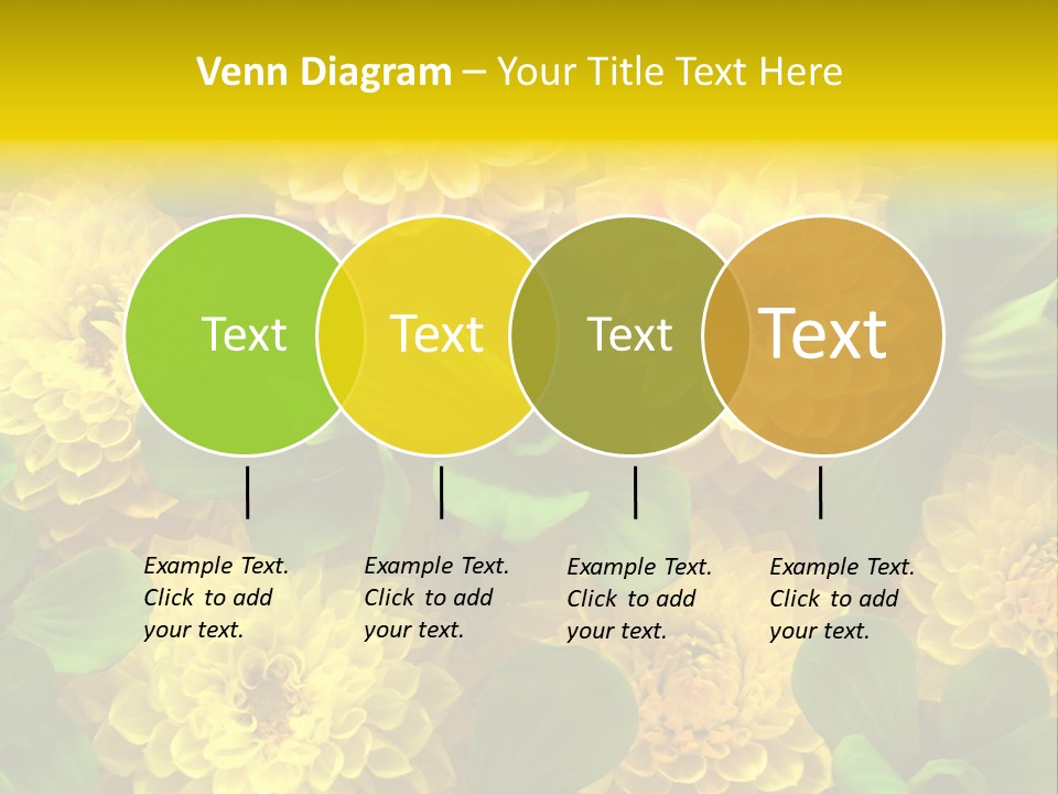 Yellow Flower Background PowerPoint Template