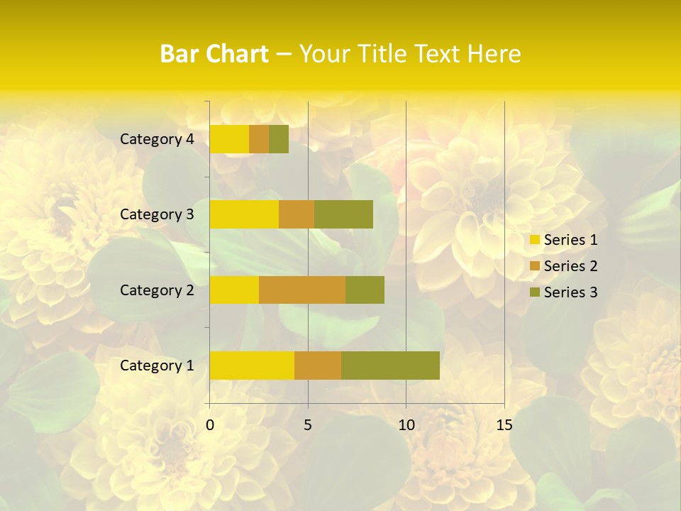 Yellow Flower Background PowerPoint Template