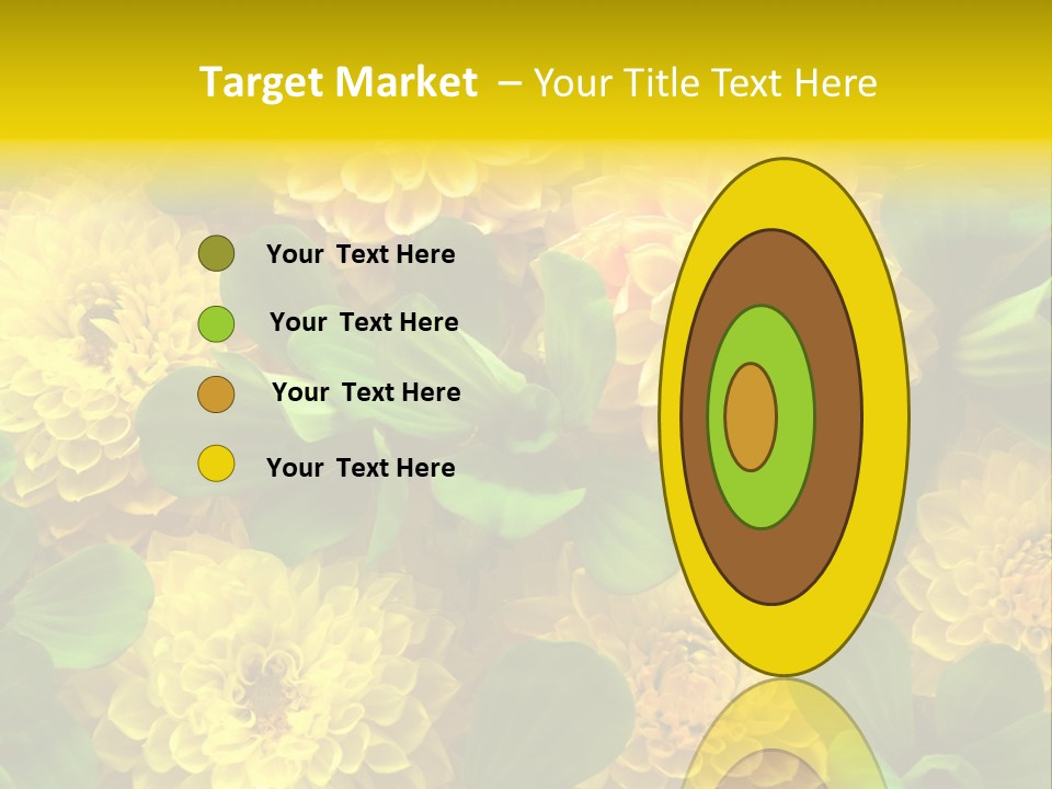 Yellow Flower Background PowerPoint Template