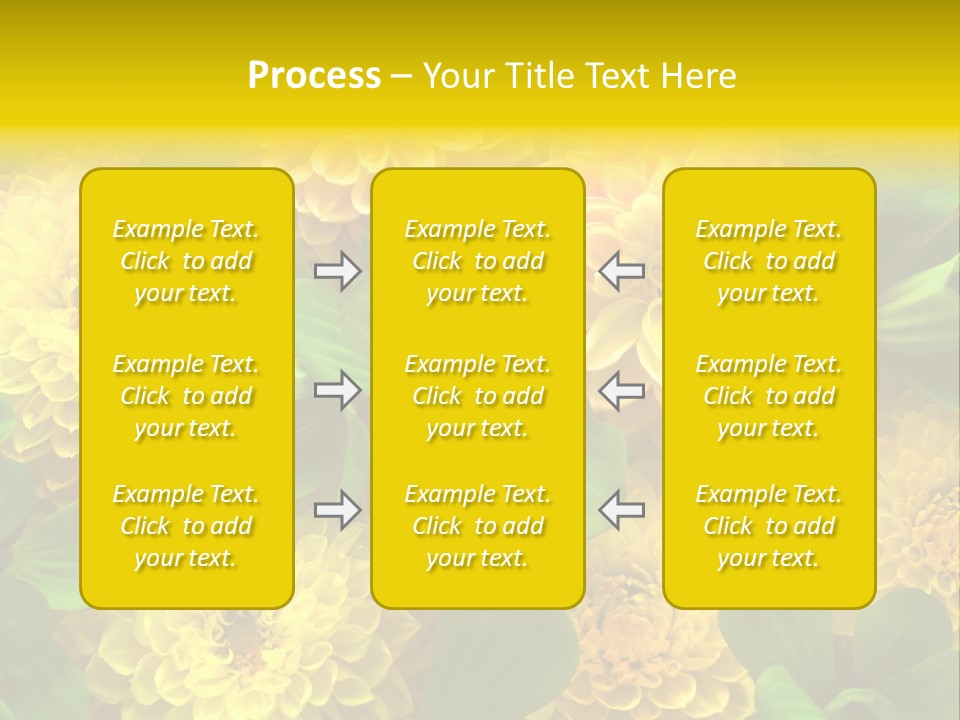 Yellow Flower Background PowerPoint Template