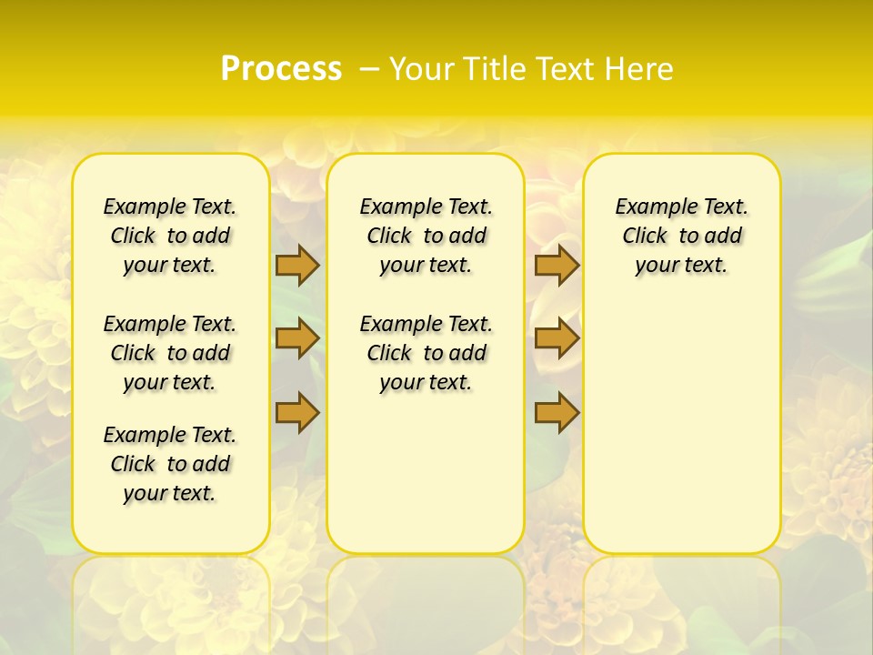 Yellow Flower Background PowerPoint Template