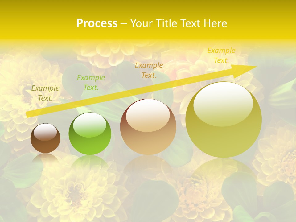 Yellow Flower Background PowerPoint Template
