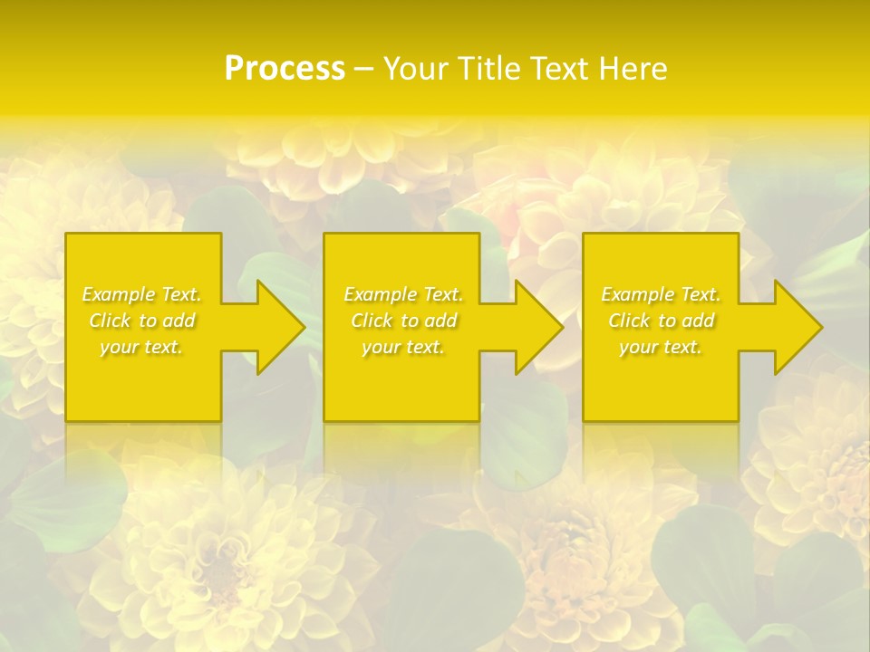 Yellow Flower Background PowerPoint Template