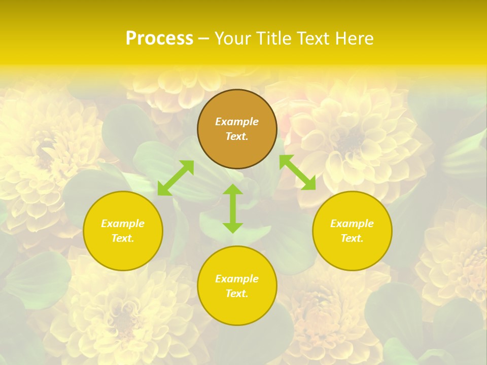 Yellow Flower Background PowerPoint Template