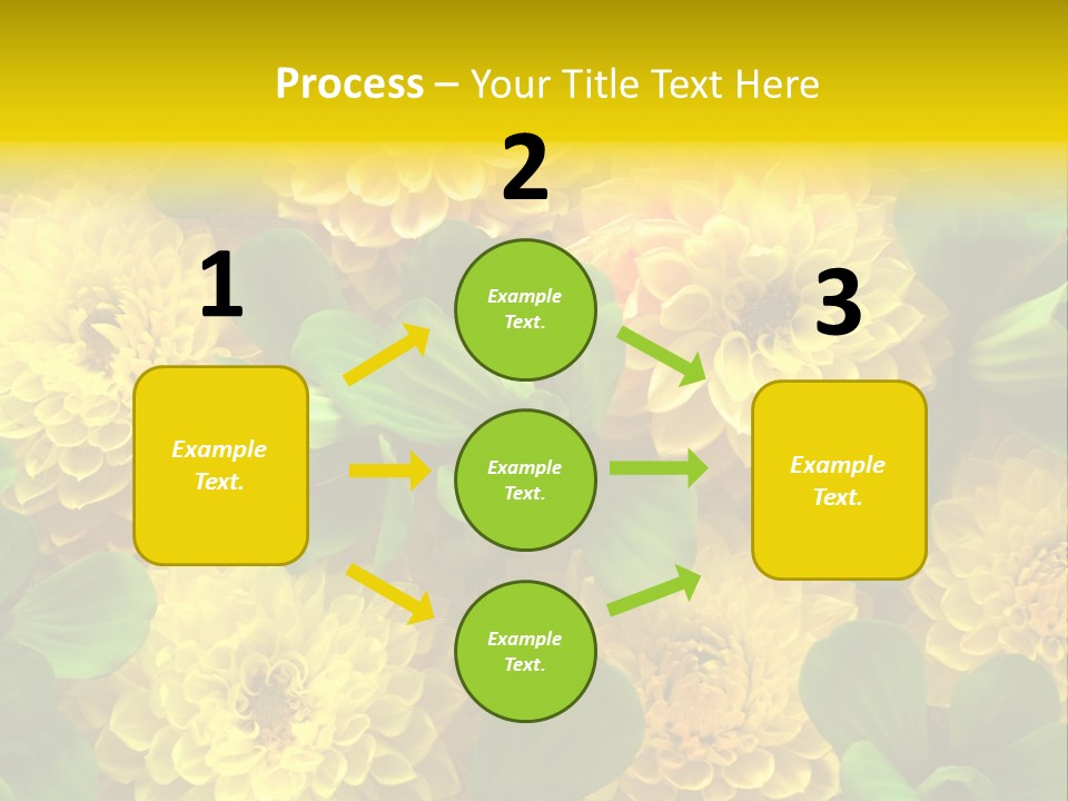 Yellow Flower Background PowerPoint Template