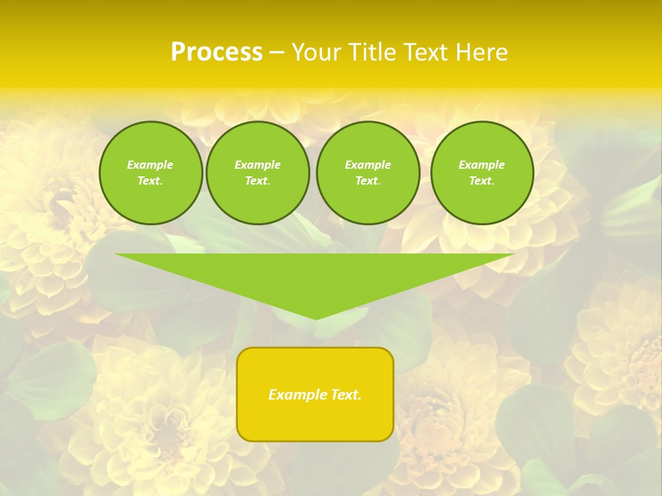 Yellow Flower Background PowerPoint Template