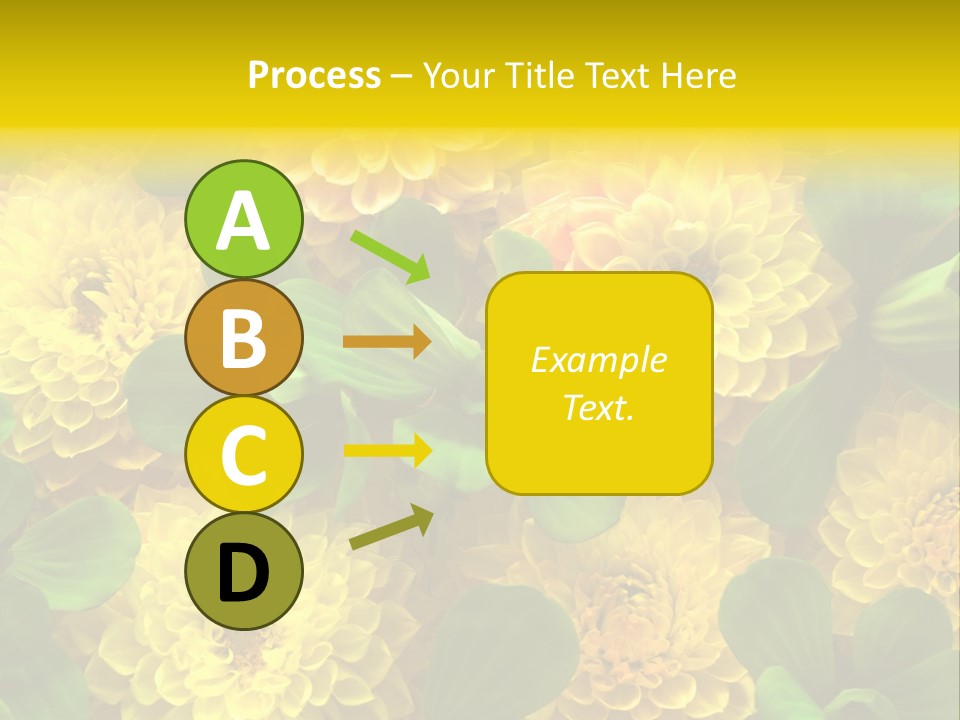 Yellow Flower Background PowerPoint Template