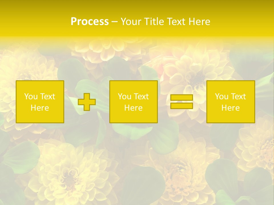 Yellow Flower Background PowerPoint Template