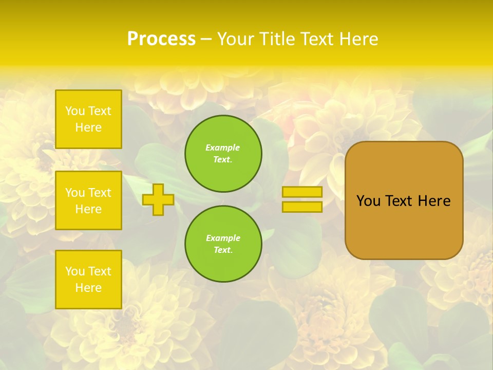 Yellow Flower Background PowerPoint Template
