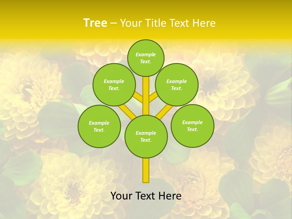 Yellow Flower Background PowerPoint Template