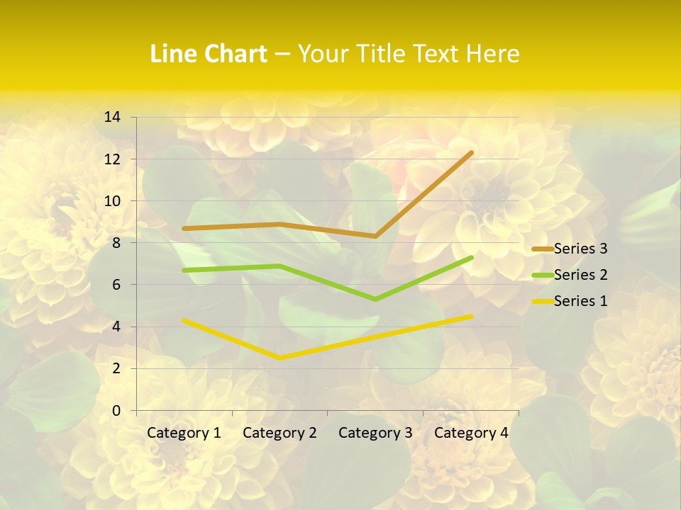 Yellow Flower Background PowerPoint Template