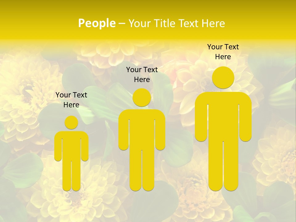 Yellow Flower Background PowerPoint Template