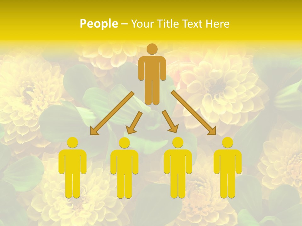 Yellow Flower Background PowerPoint Template