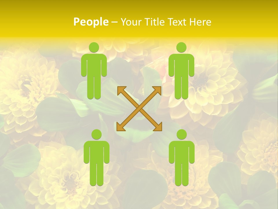 Yellow Flower Background PowerPoint Template