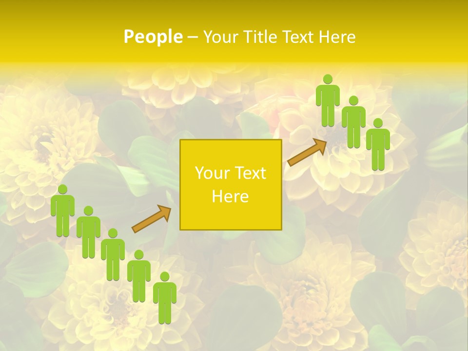 Yellow Flower Background PowerPoint Template