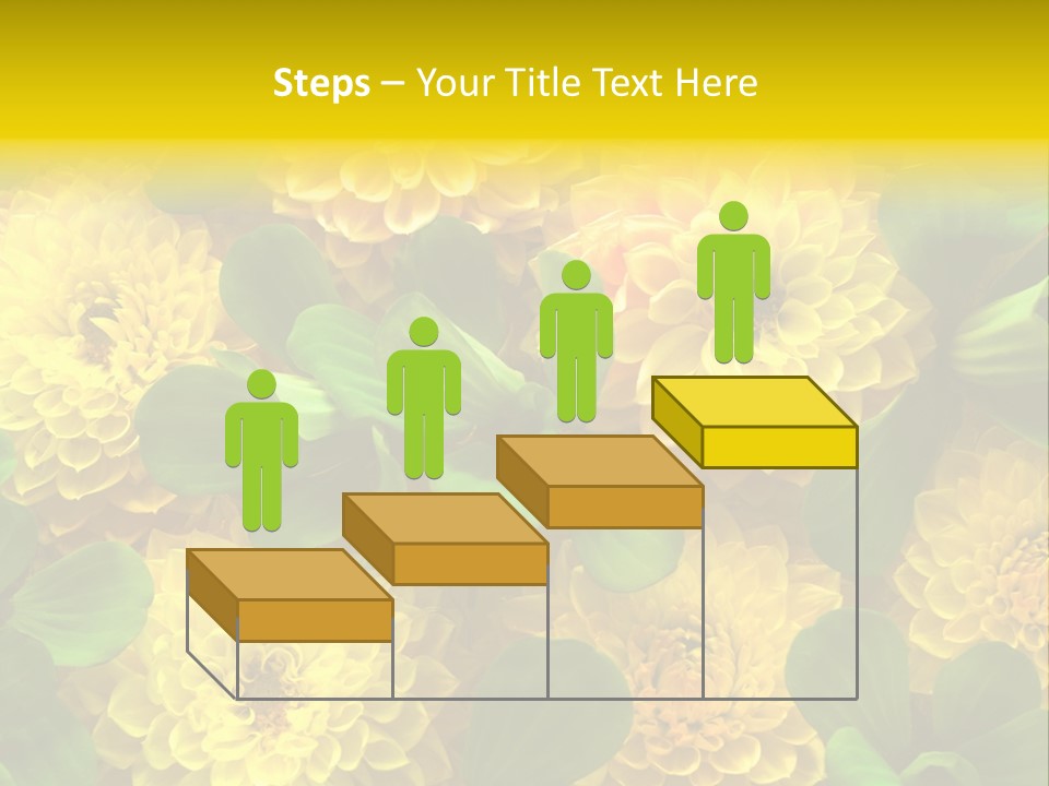 Yellow Flower Background PowerPoint Template