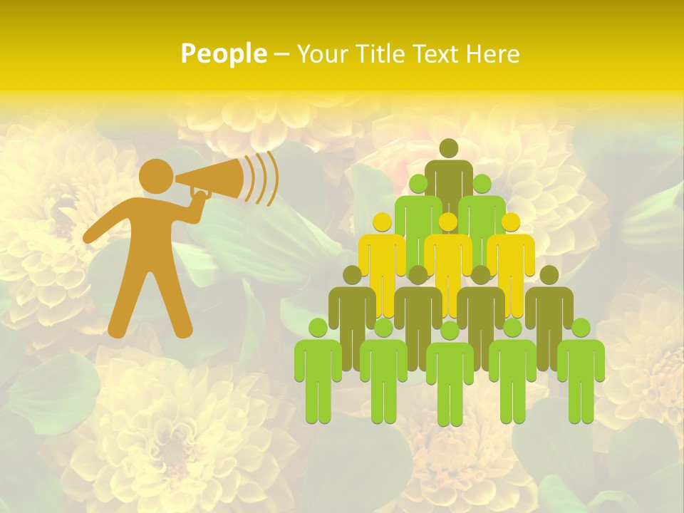 Yellow Flower Background PowerPoint Template