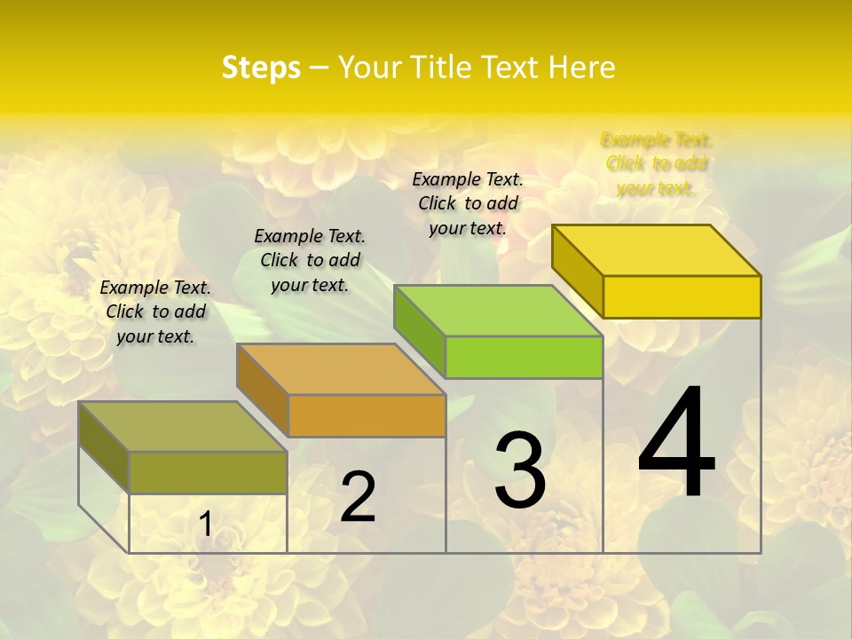 Yellow Flower Background PowerPoint Template