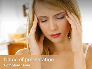 Attractive Woman PowerPoint Template