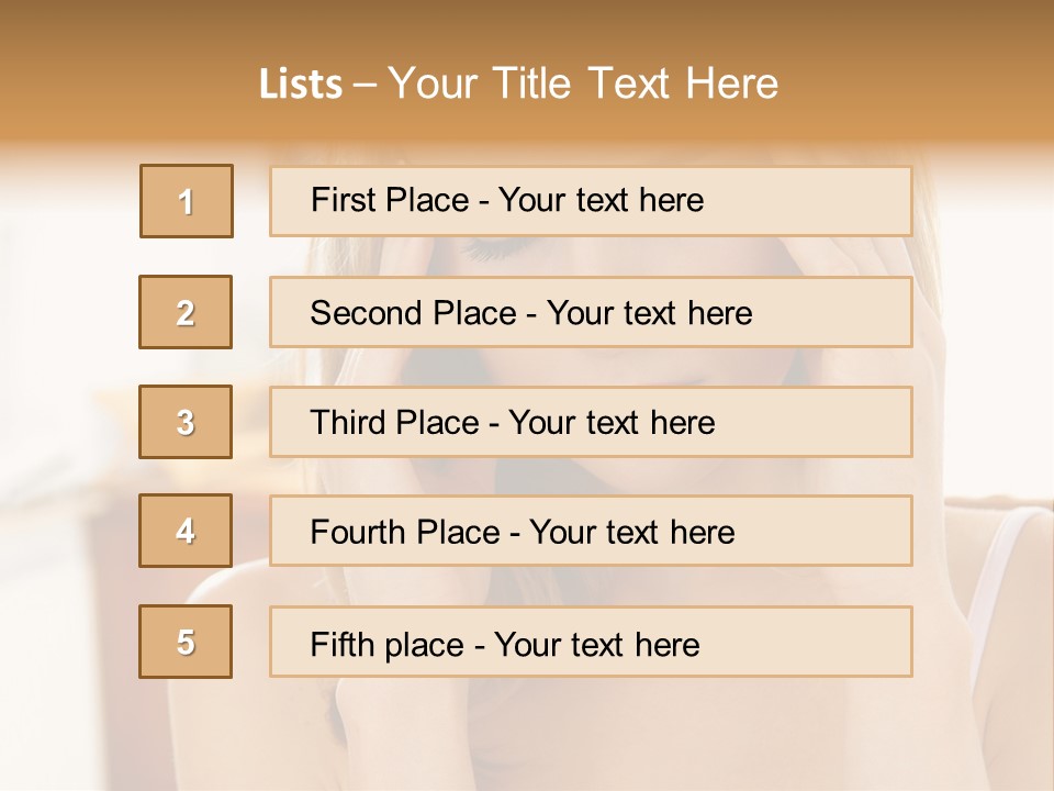 Attractive Woman PowerPoint Template