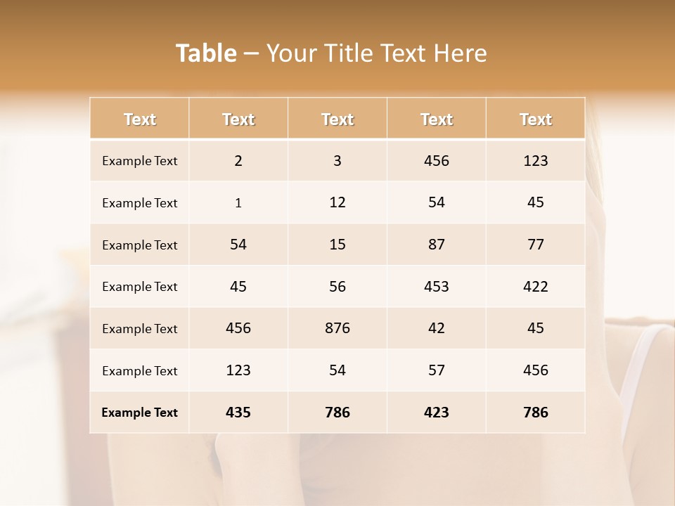 Attractive Woman PowerPoint Template