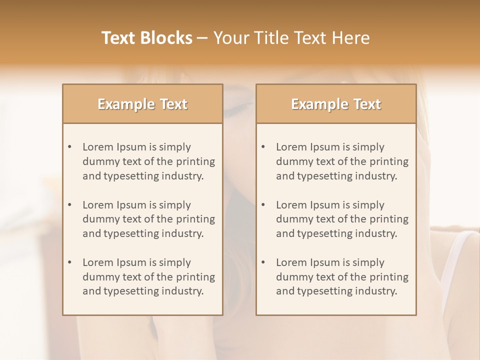 Attractive Woman PowerPoint Template